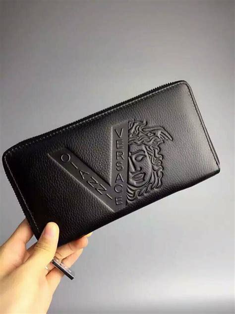 versace casetta logata|versace wallet.